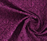 Violet padded jacquard